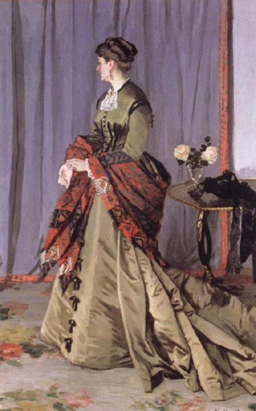 Claude Monet Portrait of Madame Louis Joachim Gaudibert oil painting image